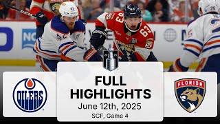 NHL Playoff Highlights | Oilers vs. Panthers | SCF Gm 4 | June 12, 2025