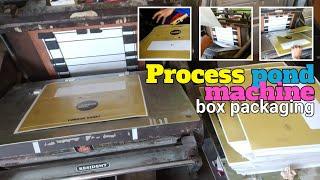 Process pond machine - Box Packaging process