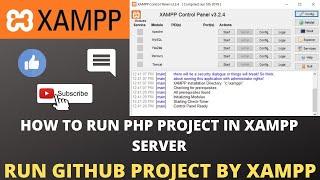 How To Run Github/Php Project In Xampp || How To Use Xampp Server || How To Use Sublime Editor