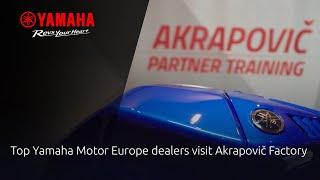 Top Yamaha Motor Europe dealers visit Akrapovič Factory