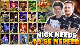 Nick BREAKS Clash of Clans with MOST CREATIVE army