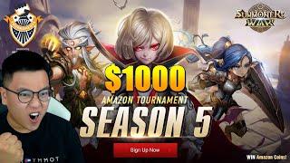 Time To Win $1000!! The Summoners War Amazon Tournament Is Back With Season 5!