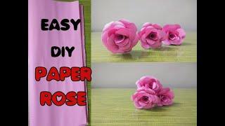 DIY Rose Flower From Paper | Realistic Paper Rose | Paper Flower DIY