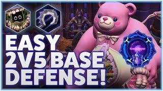 Stitches Gorge - EASY 2v5 BASE DEFENSE! - Grandmaster Storm League