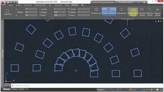 6. Круговой массив (AutoCad)