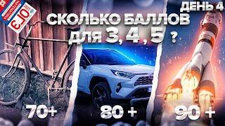 Сколько баллов набрать, чтобы получить 3, 4 или 5 в ОГЭ по Математике? ДЕНЬ 4. Онлайн школа EXAMhack