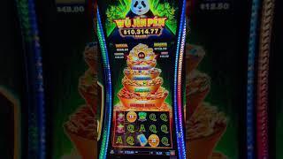 WuJinPen aka"Party Panda !!" 23 spins bonus BIG CROWD #casinobonusviews