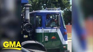 Sanitation worker sings 'Greatest Love of All' to graduates l GMA Digital