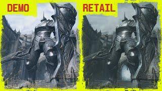 Demon's Souls Remake Announcement Trailer vs Retail PS5 4K Graphics Comparison