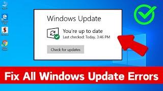 How to Fix All Windows Update Error Problems in Windows 10/11 | Fix Windows Update Errors