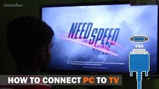 How To Connect PC/Laptop To TV (Using VGA Cable)