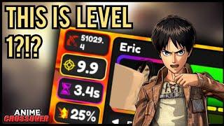 Mythic Eren Jaeger Got a 900% Damage Buff in Anime Crossover Defense