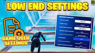 The Best Fortnite Settings For LOW END PC  in Chapter 2 Remix! (FPS BOOST & Fix Stutter!)