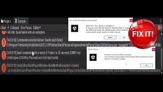 Fix Apk Errors in Unity