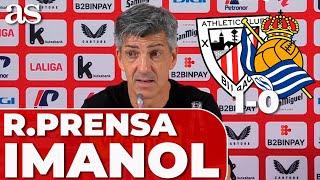 ATHLETIC CLUB 1 - REAL SOCIEDAD 0 | IMANOL ALGUACIL, rueda de prensa completa