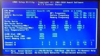 Разгон Xeon x3470 до 4 ГГц / Overclocking Xeon x3470 up to 4 GHz