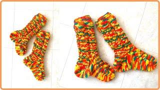 Косы для носков - Вариант 2    #knittingtutorialforbeginners #knittingsocks #вязаныеноски