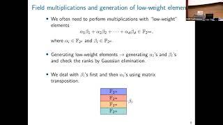 Session on Fast Implementations for Post Quantum Schemes