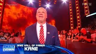 Mayor Kane entrance on smackdown with corner PYRO