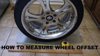 How to measure wheel offset