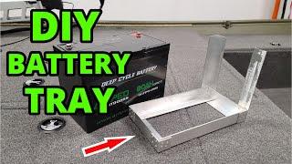 SECURE/RELIABLE Battery Tray For Jon Boats {EVERY BOAT NEEDS THIS} Mini Jon Boat Conversion Project}