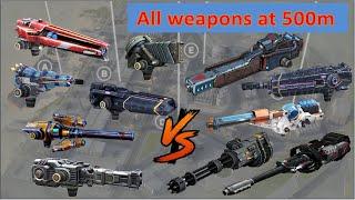 Best light weapon for 500m range only All weapons tested war robots