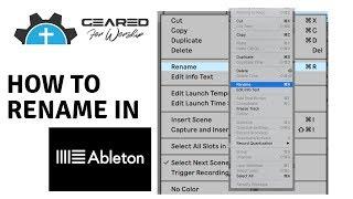 Ableton Quick Tip:  How to Rename in Ableton Live