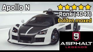 Asphalt 9 - Apollo N (5* Rank 4047 | Golden Maxed) multiplayer races