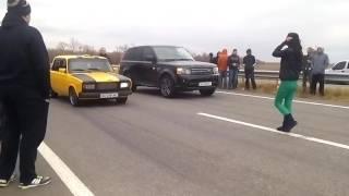 VAZ 2105 16v turbo vs Land Rover sport