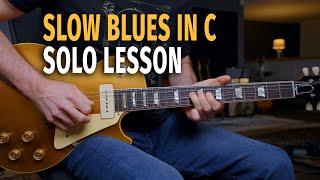 Slow Blues Solo Lesson in C with TAB