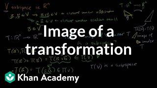 im(T): Image of a transformation | Matrix transformations | Linear Algebra | Khan Academy