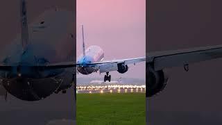 Breathtaking KLM Airlines 777 landing | Ultimate Aviation Experience!️#takeoff #aviation