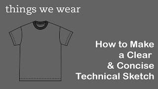 How to Create a T-Shirt Technical Sketch in Adobe Illustrator // Building a T-shirt Tech Pack