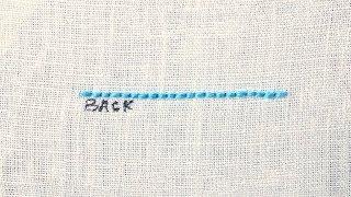 How to Back Stitch