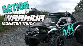 Amewi Junior Warrior Monster Truck 1:10 | Action on BMX Track