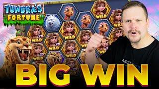 CRAZY WIN ON TUNDRAS FORTUNE - BIG WIN - WITH CASINODADDY 