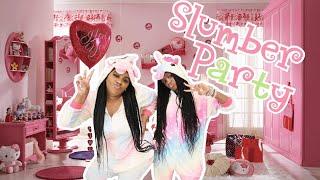 WE HAD  A  FUN SLEEPOVER SLUMBER PARTY