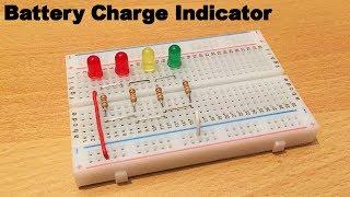 Battery charge indicator without IC