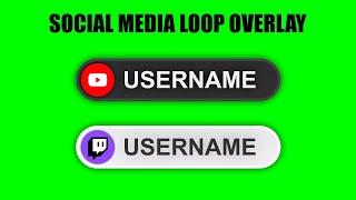 Social Media Loop Overlay Animation For Your Videos - GREEN SCREEN