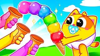 Sharing Ice Cream for Kids | Funny Song For Baby & Nursery Rhymes by Toddler Zoo