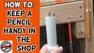 4 Quick Shop Tips - Pencil Storage Hacks /DIY/WoodWorking