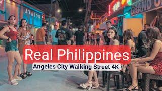 Scenes from Angeles City Philippines - Walking Street - 4k60p