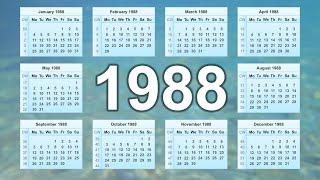 Calendar 1988