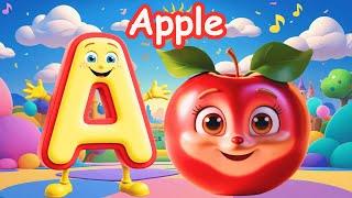 A for Apple / Phonics Song / Kiddos Study Zone / A to Z / Tiny Tots / ABC lyrics song #abcdsong