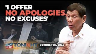 Duterte: No apologies, no excuses
