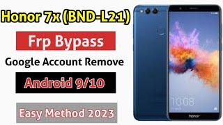 Honor 7x Frp Bypass | BND-L21 Google Account Remove | New Trick