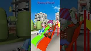 Zombie and Tani Loop Slide in Scary Teacher 3D #shorts