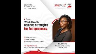 Work-Health Balance Strategies For Entrepreneurs.