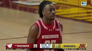 Highlights at Minnesota || Wisconsin Basketball || March 5, 2025