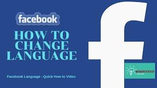 How to change language on Facebook on PC | Quick and Easy | 2021